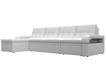Угловой раскладной диван Лига-035 Лонг, Белый (Экокожа) в Артеме