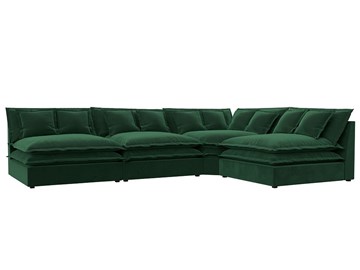 Угловой диван Лига-040, Зеленый (велюр) в Находке