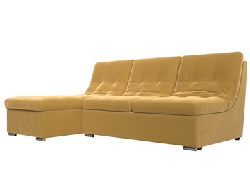 Угловой диван Релакс, желтый (микровельвет) в Артеме