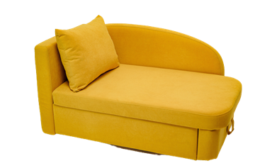 Мягкий диван левый Тедди желтый во Владивостоке