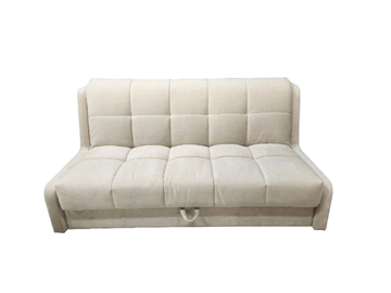 Прямой диван Аккордеон-Кровать 1,55 с каретной утяжкой, клетка (НПБ) в Уссурийске