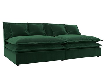 Прямой диван Лига-040, Зеленый (Велюр) в Артеме