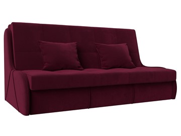 Прямой диван Риттэр 160, Бордовый (Микровельвет) в Уссурийске