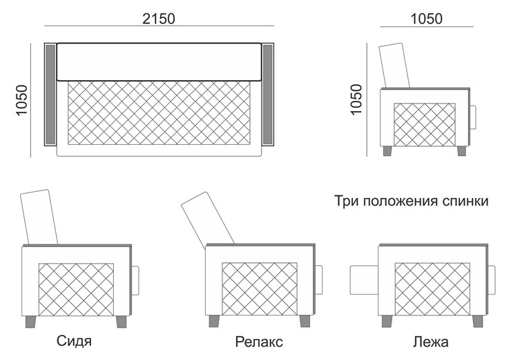 Прямой диван Милана 8 БД во Владивостоке - изображение 5