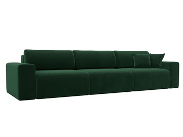 Прямой диван Лига 036 Классик Лонг, Зеленый (Велюр) в Артеме