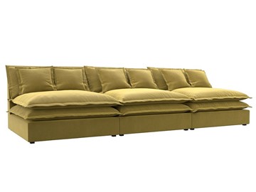 Прямой диван Лига-040 Лонг, Желтый (Микровельвет) в Находке