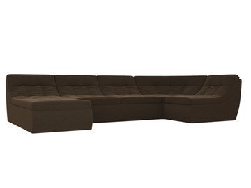Модульный раскладной диван Холидей, Коричневый (микровельвет) в Артеме