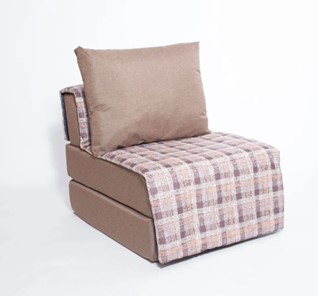Бескаркасное кресло-кровать Харви, коричневый - квадро беж в Артеме