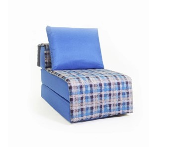 Бескаркасное кресло-кровать Харви, синий - квадро в Артеме
