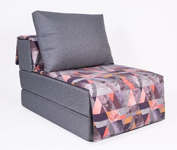 Бескаркасное кресло-кровать Харви, серый - сноу манго в Артеме