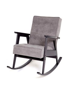 Кресло-качалка Элевуд Ретро (венге / RS 15 - темно-серый) во Владивостоке