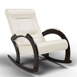 Кресло-качалка с подножкой  13-К-КР экокожа в Артеме