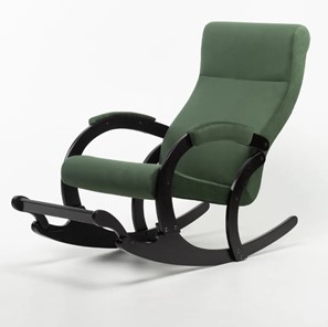 Кресло-качалка в гостиную Марсель, ткань Amigo Green 33-Т-AG в Артеме