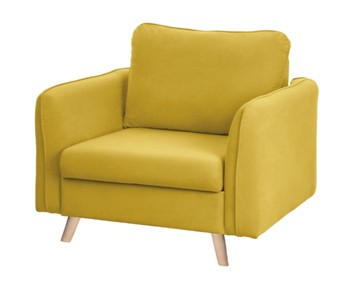 Кресло мягкое Бертон желтый в Артеме
