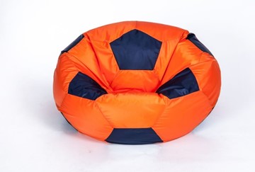Кресло-мешок КлассМебель Мяч большой, оранжево-черный во Владивостоке