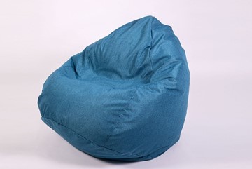 Кресло-мешок КлассМебель Юниор, рогожка синий во Владивостоке