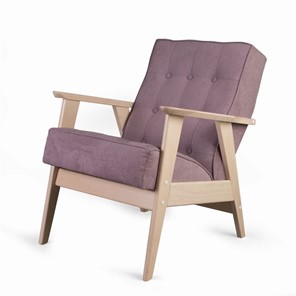Кресло Ретро (беленый дуб / RS 12 - розовый) в Артеме