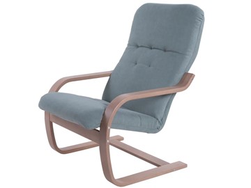 Кресло мягкое Сайма (ткань минт, каркас шимо) в Артеме