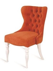 Кресло Вальс (Эмаль белая / Морковный) в Артеме