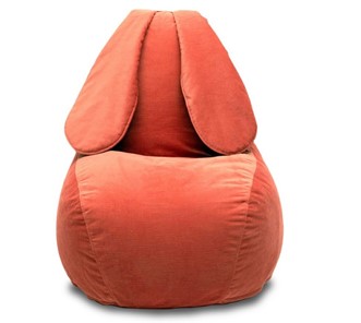 Кресло-мешок КлассМебель Зайка (длинные уши), оранжевый во Владивостоке