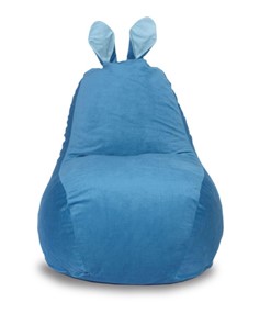 Кресло-мешок КлассМебель Зайка (короткие уши), синий во Владивостоке