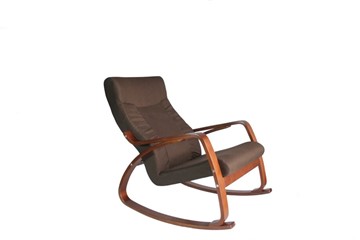 Кресло-качалка Женева, ткань шоколад в Артеме