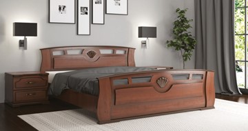 Двуспальная кровать СВ-Стиль Жемчужина 160*200 с основанием в Артеме