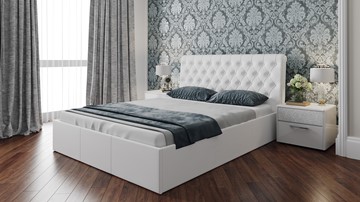 Кровать двуспальная Скарлет (Белая) во Владивостоке