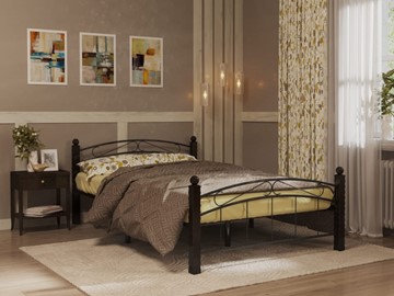 Кровать 2-спальная Гарда 15, 160х200, черная в Уссурийске