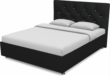Кровать 1.5-спальная Моника 1400 с основанием (Nitro Black) в Артеме