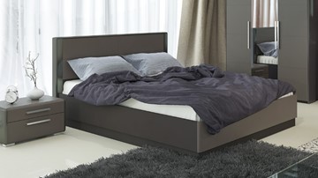 Двуспальная кровать с механизмом Наоми 1600, цвет Фон серый, Джут СМ-208.01.02 в Находке