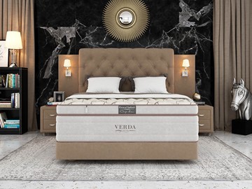 Кровать 2-спальная Орматек Alliance/Podium M 160х200, Флок (Велсофт Какао) в Артеме