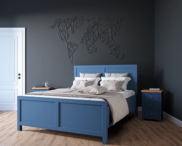 Кровать 2-х спальная Jules Verne, (JV16ETGB), синий в Артеме