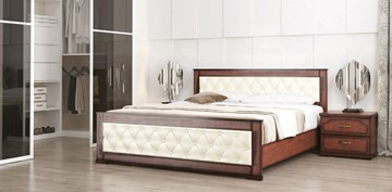 Кровать спальная СВ-Стиль Стиль 2, 160х200, кожзам, с основанием в Артеме