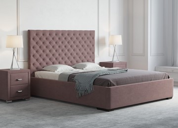 Кровать 2-спальная Modena 180x200, Искусственная шерсть (Лама Шоколад) в Артеме