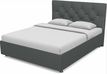 Полутороспальная кровать Моника 1400 с основанием (Nitro Grey) в Артеме
