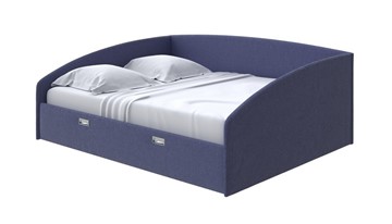 Двуспальная кровать Bono 180х200, Рогожка (Firmino Полуночный синий) во Владивостоке