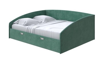 Двуспальная кровать Bono 180х200, Велюр (Casa Изумрудный) в Артеме
