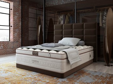 Кровать Chocolate Compact/Basement 180х200, Микровелюр (Manhattan Лесной каштан) в Артеме