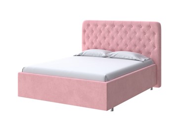 Кровать спальная Classic Large 160х200, Велюр (Casa Жемчужно-розовый) во Владивостоке