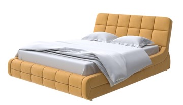 Кровать 2-спальная Corso-6 140x200, Микрофибра (Diva Шафран) во Владивостоке