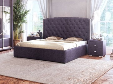 Кровать 2-спальная Dario Slim 140x200, Велюр (Лофти Слива) во Владивостоке