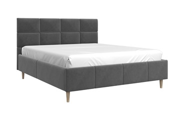 Мягкая кровать Ханна 160х200 (Холодный Серый) с основанием в Артеме