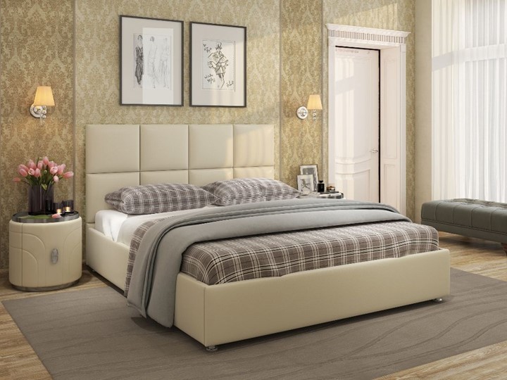 Двуспальная кровать Jaklin размер 160*200 с основанием во Владивостоке - изображение 2
