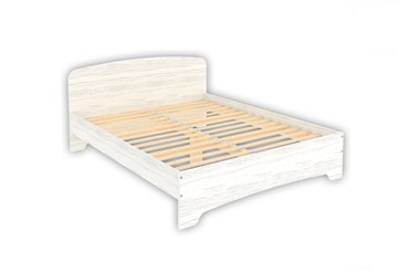 Двуспальная кровать KМ16 с основанием, цвет Арктика в Артеме