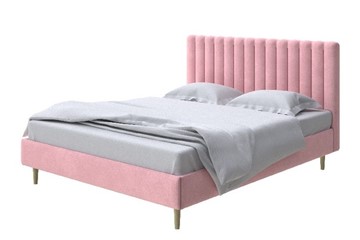 Кровать в спальню Madison lite 140x200, Велюр (Casa Жемчужно-розовый) во Владивостоке