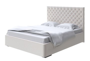 Спальная кровать Modena 200x200, Велюр (Scandi Cotton 3 Лён) во Владивостоке