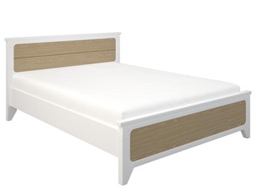 Кровать двуспальная Боринское Соня 1400, Белый/Дуб в Артеме