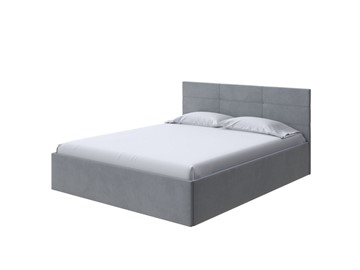 Спальная кровать Vector Plus 160х200, Велюр (Ultra Осенний туман) в Артеме