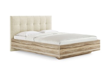 Кровать с мягким изголовьем Vena (ясень ориноко) 160х190 с основанием в Артеме